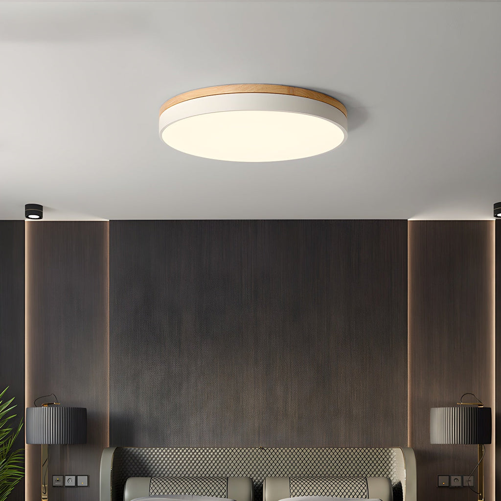 Zara Circular Wooden Suspension Light Lighting Lobby