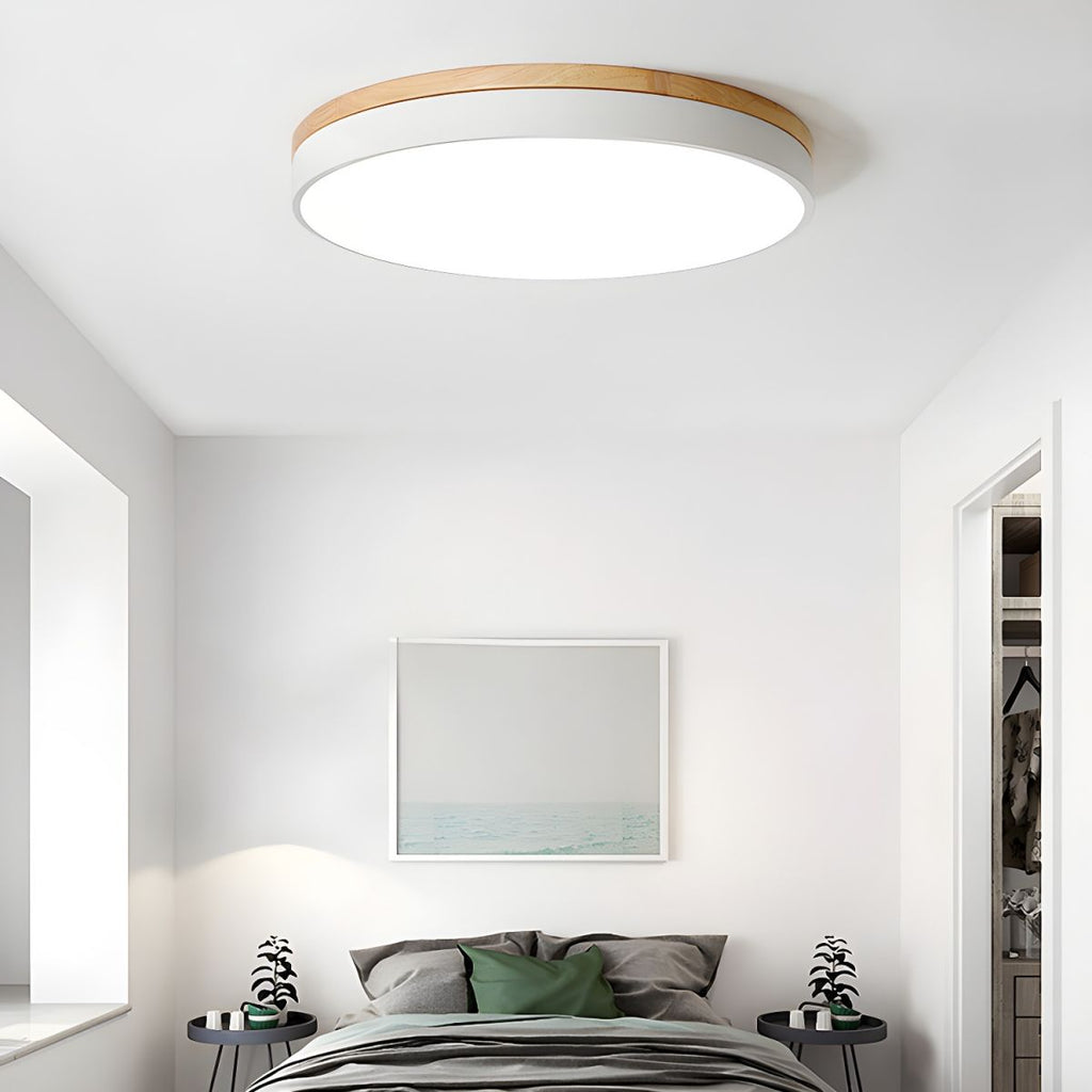 Zara Circular Wooden Suspension Light Lighting Lobby