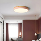 Zara Circular Wooden Suspension Light Lighting Lobby