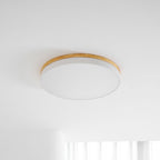 Zara Circular Wooden Suspension Light Lighting Lobby