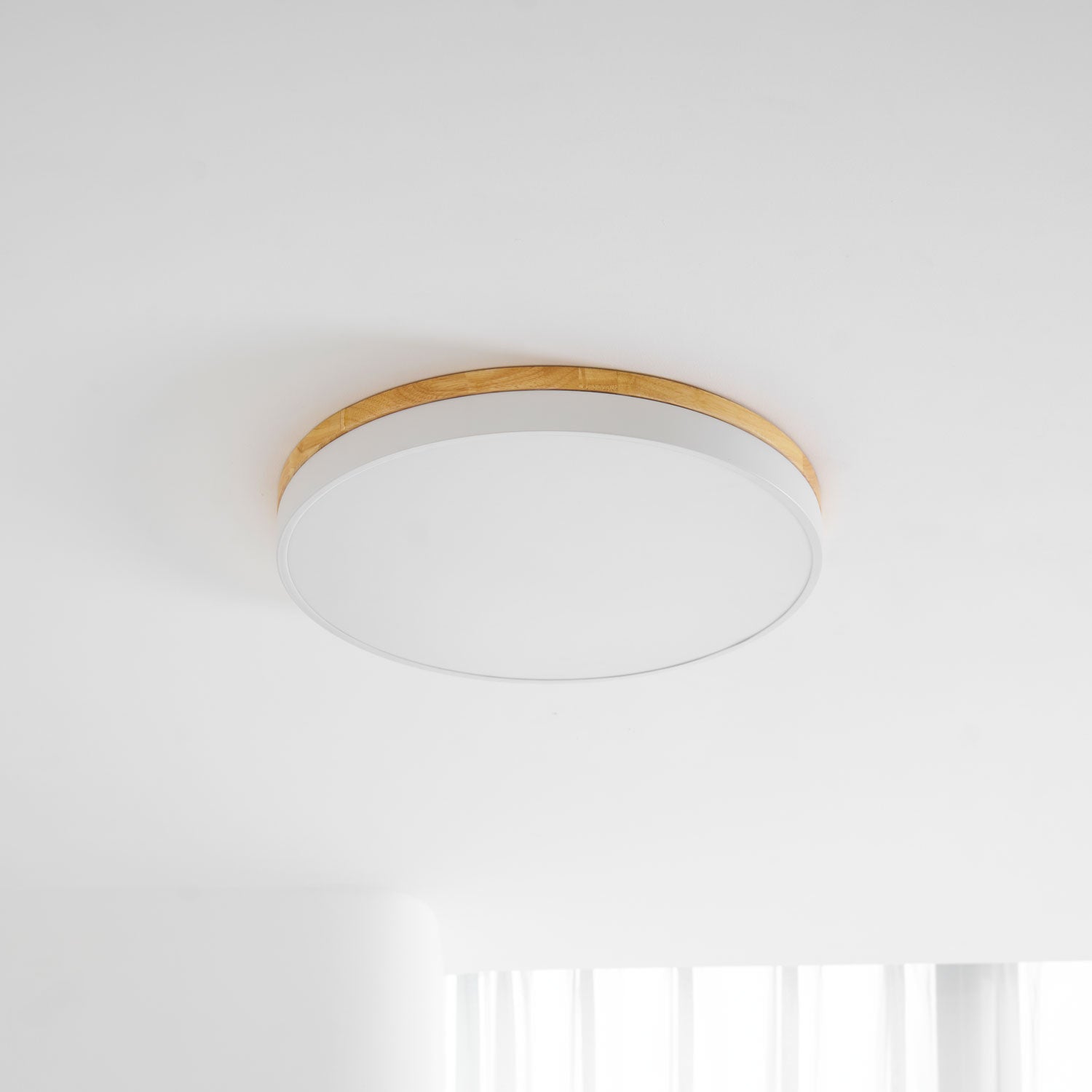 Zara Circular Wooden Suspension Light Lighting Lobby