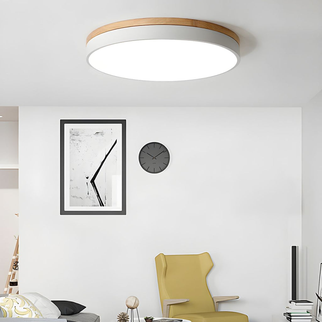 Zara Circular Wooden Suspension Light Lighting Lobby